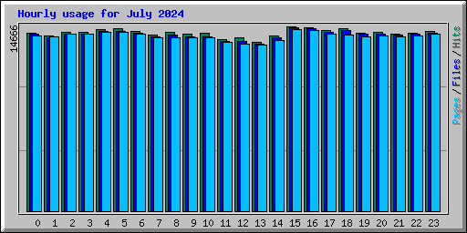 Hourly usage for July 2024